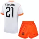Camiseta Países Bajos Frenkie de Jong 21 Niños 2ª Equipación Mundial 2026