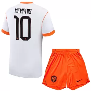 Camiseta Países Bajos Memphis Depay 10 Niños 2ª Equipación Mundial 2026