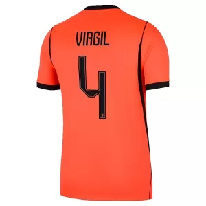 Camiseta Países Bajos Virgil van Dijk 4 Hombre 1ª Equipación Mundial 2026