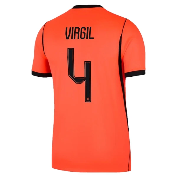 Camiseta Países Bajos Virgil van Dijk 4 Hombre 1ª Equipación Mundial 2026