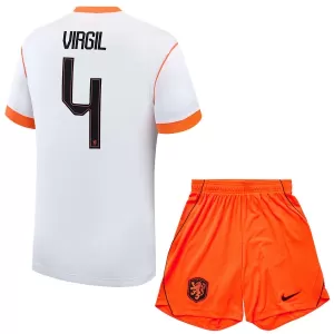 Camiseta Países Bajos Virgil van Dijk 4 Niños 2ª Equipación Mundial 2026