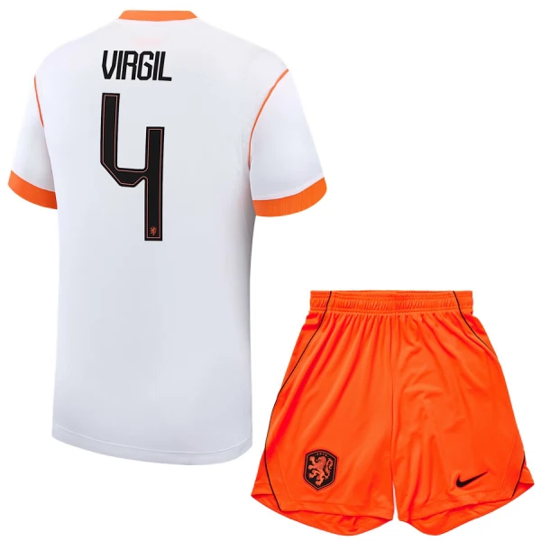 Camiseta Países Bajos Virgil van Dijk 4 Niños 2ª Equipación Mundial 2026