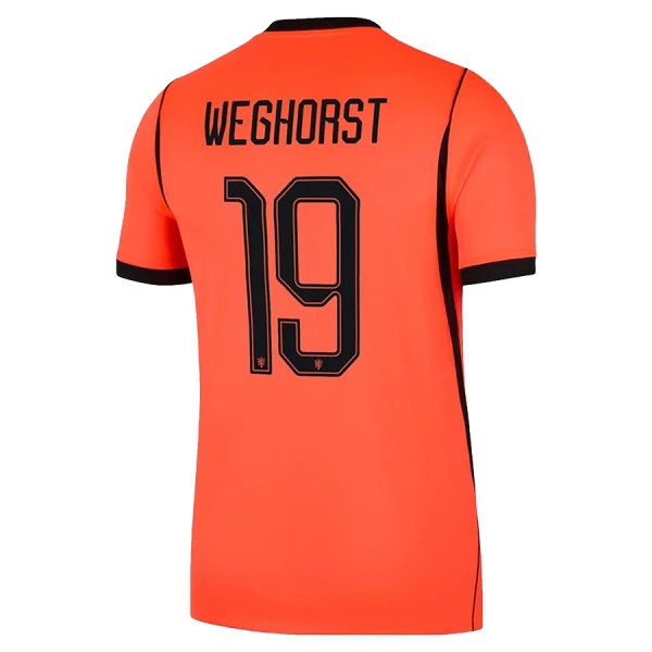 Camiseta Países Bajos Weghorst 19 Hombre 1ª Equipación Mundial 2026