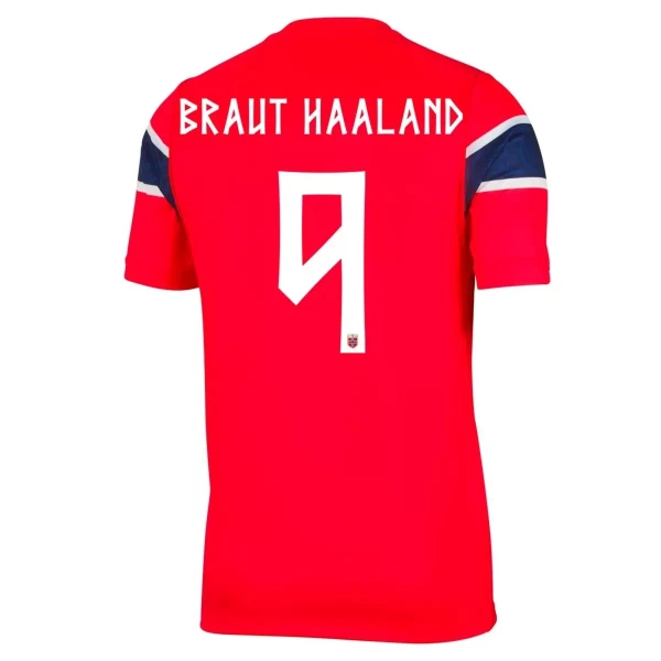Camiseta Noruega Erling Haaland 9 Hombre 1ª Equipación Mundial 2026