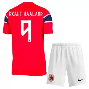 Camiseta Noruega Erling Haaland 9 Niños 1ª Equipación Mundial 2026
