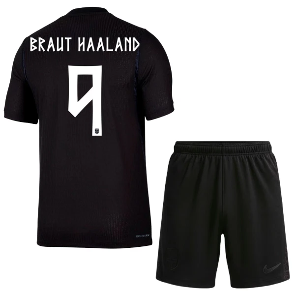 Camiseta Noruega Erling Haaland 9 Niños 2ª Equipación Mundial 2026