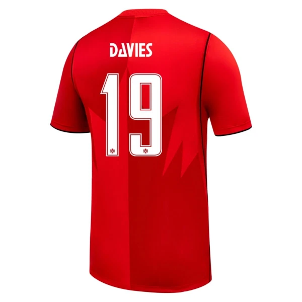 Camiseta Canadá Alphonso Davies 19 Hombre 1ª Equipación Mundial 2026 Camiseta Canadá Alphonso Davies 19 Hombre 1ª Equipación Mundial 2026