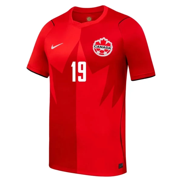 Camiseta Canadá Alphonso Davies 19 Hombre 1ª Equipación Mundial 2026