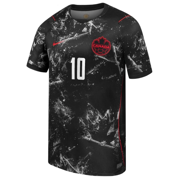 Camiseta Canadá J. David 10 Hombre 2ª Equipación Mundial 2026