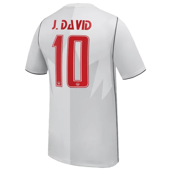 Camiseta Canadá J. David 10 Hombre 3ª Equipación Mundial 2026 Camiseta Canadá J. David 10 Hombre 3ª Equipación Mundial 2026