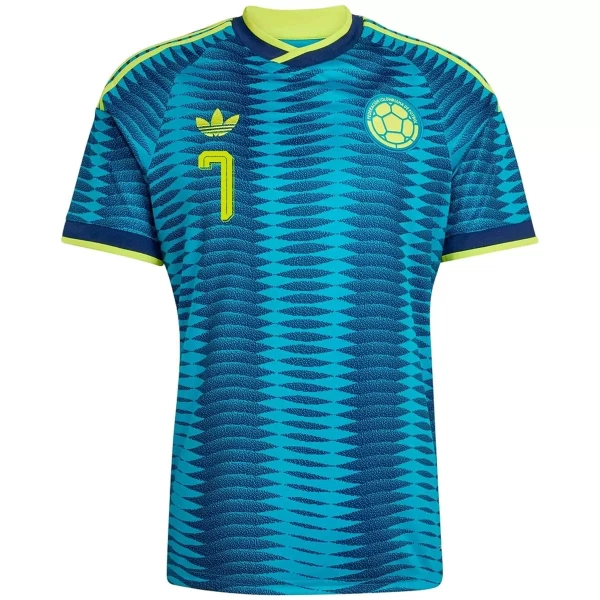 Camiseta Colombia Luis Díaz 7 Hombre 2ª Equipación Mundial 2026