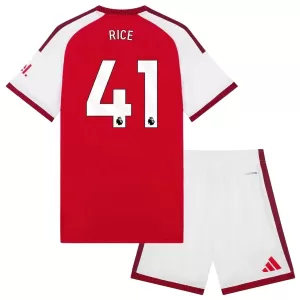 Camiseta Arsenal Declan Rice 41 Niños 1ª Equipación 26/27