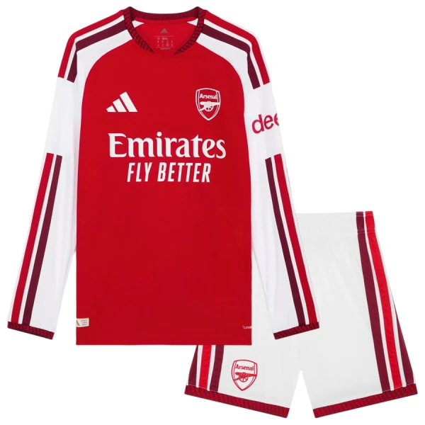 Camiseta Arsenal Niños 1ª Equipación 26/27 Manga Larga Camiseta Arsenal Niños 1ª Equipación 26/27 Manga Larga