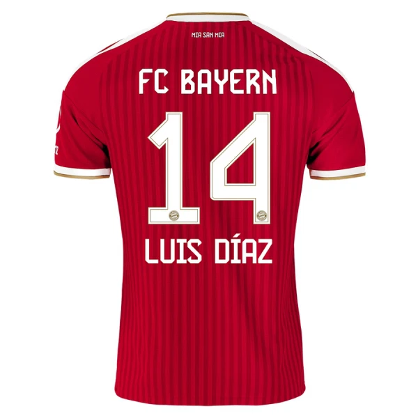 Camiseta FC Bayern Múnich Luis Díaz 14 Hombre 1ª Equipación 26/27 Camiseta FC Bayern Múnich Luis Díaz 14 Hombre 1ª Equipación 26/27
