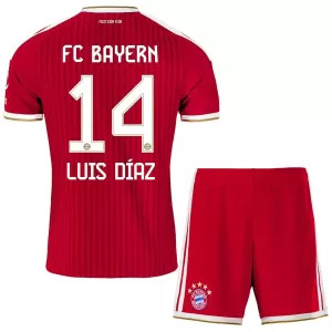 Camiseta FC Bayern Múnich Luis Díaz 14 Niños 1ª Equipación 26/27