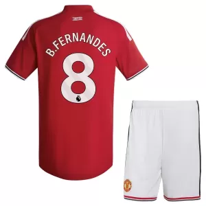 Camiseta Manchester United Bruno Fernandes 8 Niños 1ª Equipación 26/27