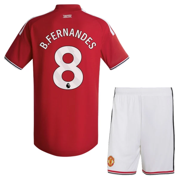 Camiseta Manchester United Bruno Fernandes 8 Niños 1ª Equipación 26/27
