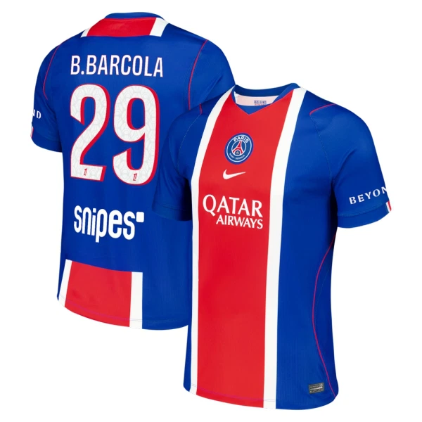 Camiseta Paris Saint-Germain Bradley Barcola 29 Hombre 1ª Equipación 26/27 Camiseta Paris Saint-Germain Bradley Barcola 29 Hombre 1ª Equipación 26/27