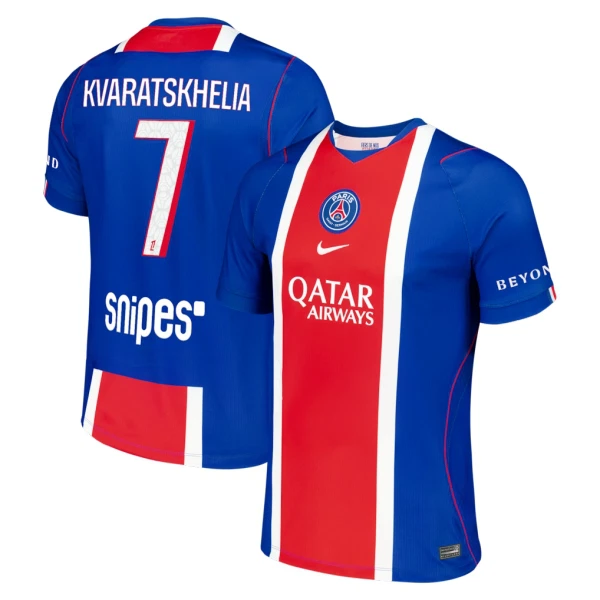 Camiseta Paris Saint-Germain Kvaratskhelia 7 Hombre 1ª Equipación 26/27 Camiseta Paris Saint-Germain Kvaratskhelia 7 Hombre 1ª Equipación 26/27