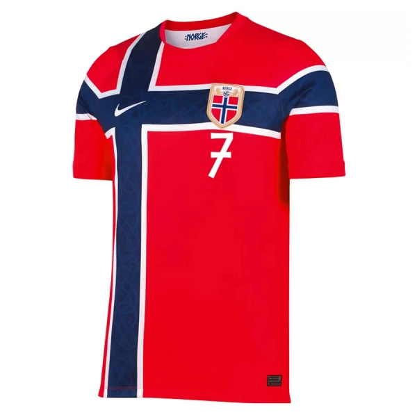 Camiseta Noruega Sorloth 7 Hombre 1ª Equipación Mundial 2026
