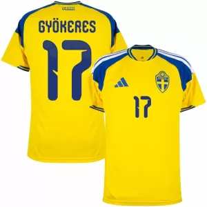 Camiseta Suecia Gyokeres 17 Hombre 1ª Equipación Mundial 2026