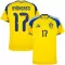 Camiseta Suecia Gyokeres 17 Hombre 1ª Equipación Mundial 2026