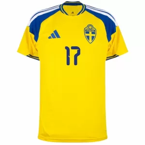 Camiseta Suecia Gyokeres 17 Hombre 1ª Equipación Mundial 2026