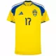 Camiseta Suecia Gyokeres 17 Hombre 1ª Equipación Mundial 2026