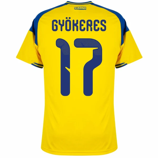 Camiseta Suecia Gyokeres 17 Hombre 1ª Equipación Mundial 2026