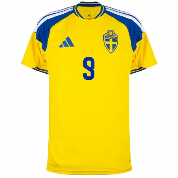 Camiseta Suecia Isak 9 Hombre 1ª Equipación Mundial 2026