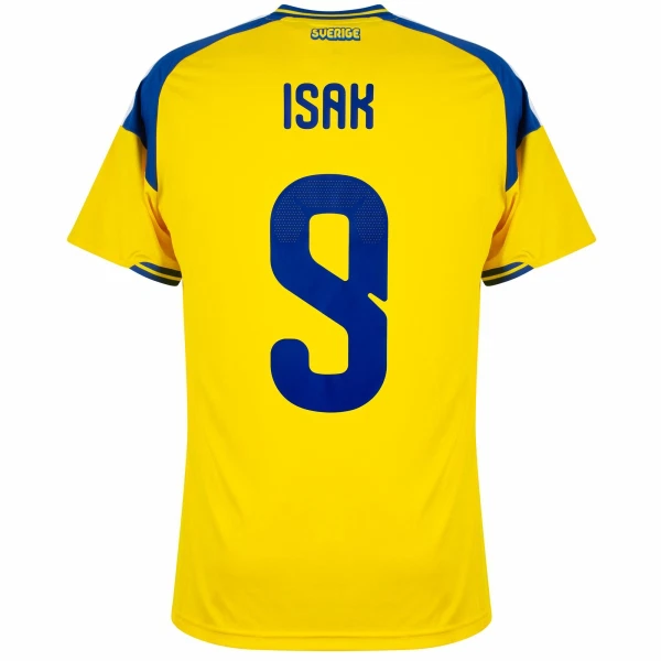 Camiseta Suecia Isak 9 Hombre 1ª Equipación Mundial 2026