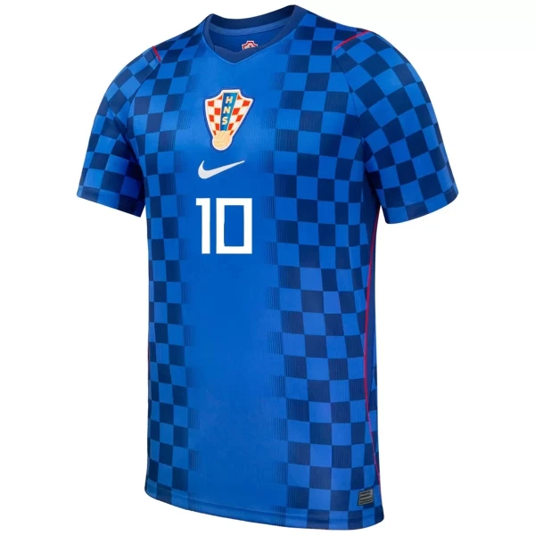 Camiseta Croacia Luka Modrić 10 Hombre 2ª Equipación Mundial 2026