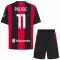 Camiseta AC Milan Christian Pulišić 11 Niños 1ª Equipación 26/27