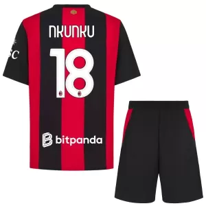 Camiseta AC Milan Christopher Nkunku 18 Niños 1ª Equipación 26/27