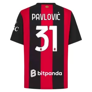 Camiseta AC Milan Pavlovic 31 Hombre 1ª Equipación 26/27