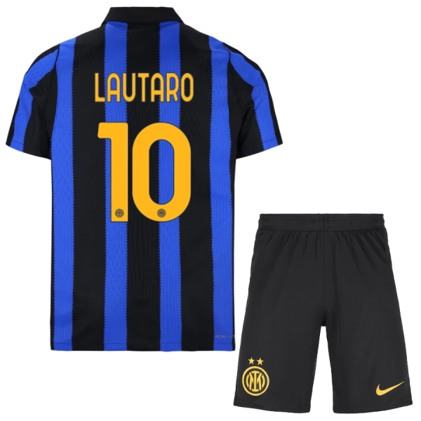 Camiseta Inter de Milán Lautaro Martínez 10 Niños 1ª Equipación 26/27