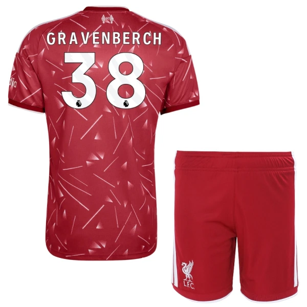 Camiseta Liverpool Gravenberch 38 Niños 1ª Equipación 26/27 Camiseta Liverpool Gravenberch 38 Niños 1ª Equipación 26/27