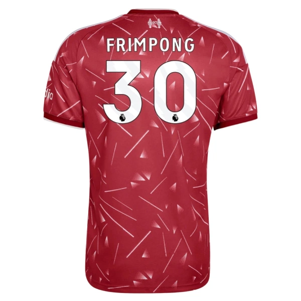 Camiseta Liverpool Jeremie Frimpong 30 Hombre 1ª Equipación 26/27 Camiseta Liverpool Jeremie Frimpong 30 Hombre 1ª Equipación 26/27