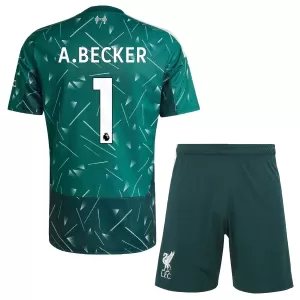 Camiseta Portero Liverpool Alisson Becker 1 Niños 1ª Equipación 26/27 Verde