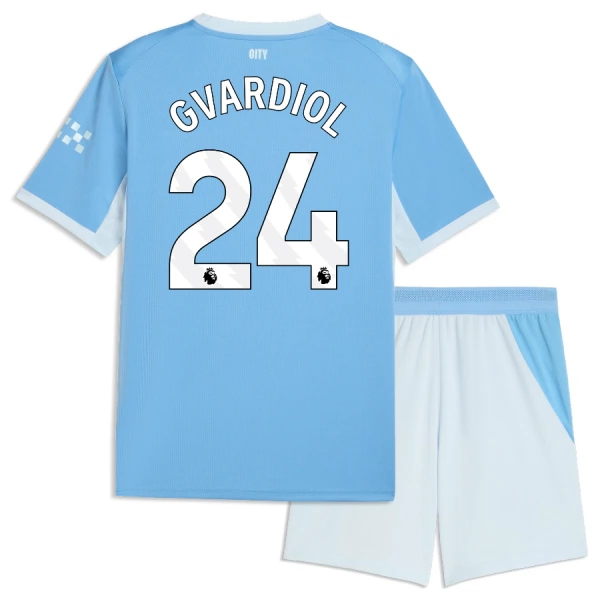 Camiseta Manchester City Josko Gvardiol 24 Niños 1ª Equipación 26/27 Camiseta Manchester City Josko Gvardiol 24 Niños 1ª Equipación 26/27