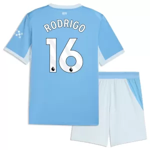 Camiseta Manchester City Rodrigo Hernández 16 Niños 1ª Equipación 26/27
