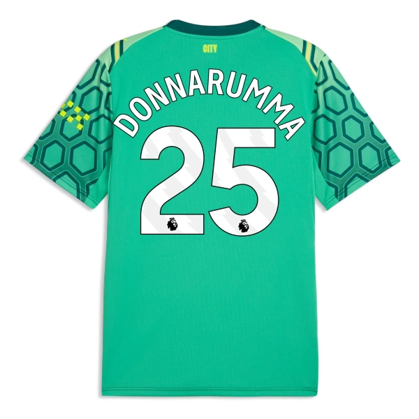 Camiseta Portero Manchester City Gianluigi Donnarumma 25 Hombre 1ª Equipación 26/27 Verde Camiseta Portero Manchester City Gianluigi Donnarumma 25 Hombre 1ª Equipación 26/27 Verde