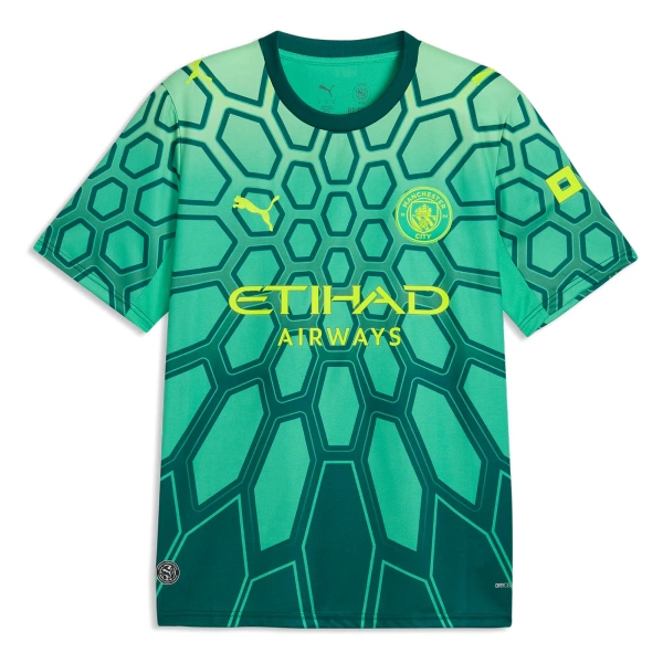 Camiseta Portero Manchester City Gianluigi Donnarumma 25 Hombre 1ª Equipación 26/27 Verde