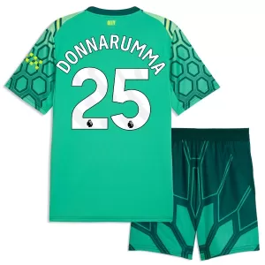Camiseta Portero Manchester City Gianluigi Donnarumma 25 Niños 1ª Equipación 26/27 Verde