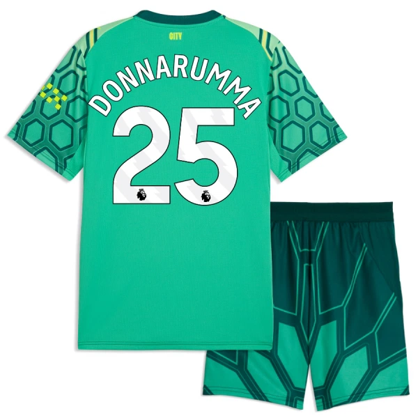 Camiseta Portero Manchester City Gianluigi Donnarumma 25 Niños 1ª Equipación 26/27 Verde Camiseta Portero Manchester City Gianluigi Donnarumma 25 Niños 1ª Equipación 26/27 Verde