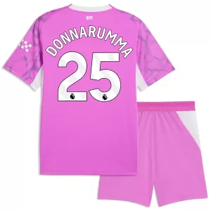 Camiseta Portero Manchester City Gianluigi Donnarumma 25 Niños 2ª Equipación 26/27 Rosa