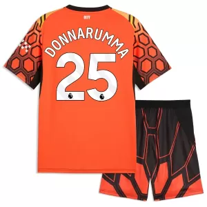 Camiseta Portero Manchester City Gianluigi Donnarumma 25 Niños 3ª Equipación 26/27 Naranja