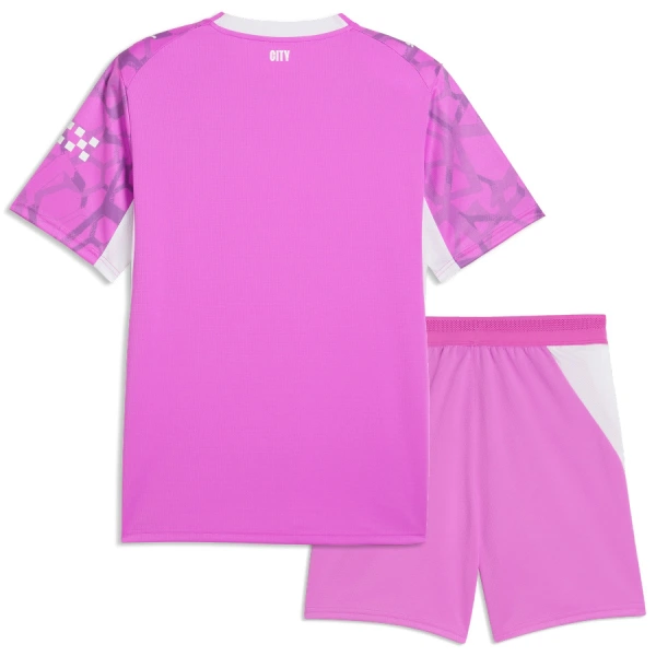 Camiseta Portero Manchester City Niños 2ª Equipación 26/27 Rosa