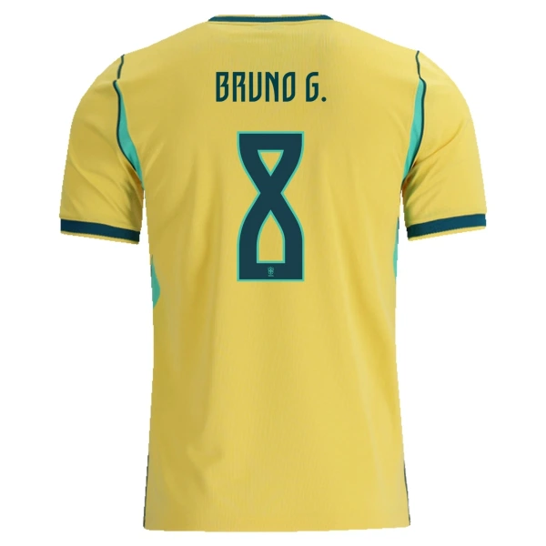 Camiseta Brasil Bruno Guimaraes 8 Hombre 1ª Equipación Mundial 2026