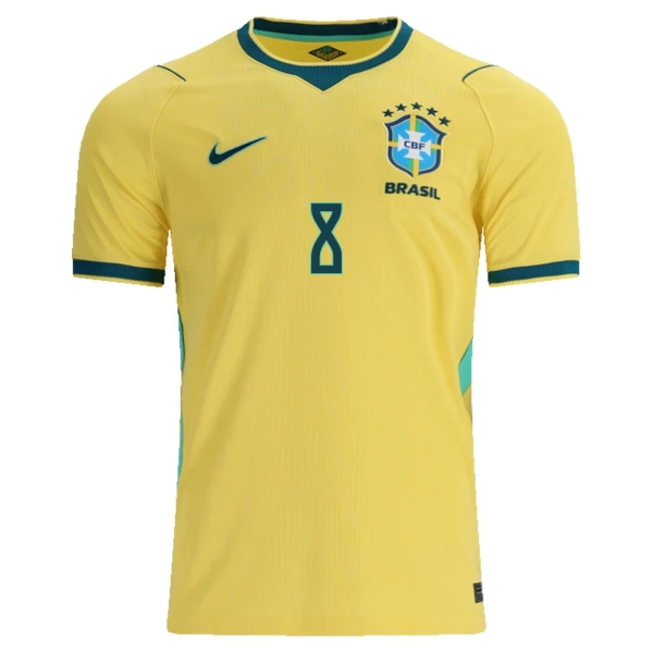 Camiseta Brasil Bruno Guimaraes 8 Hombre 1ª Equipación Mundial 2026